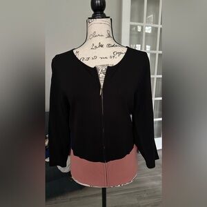 WHBM White House Black Market, zip cardigan sweater XL